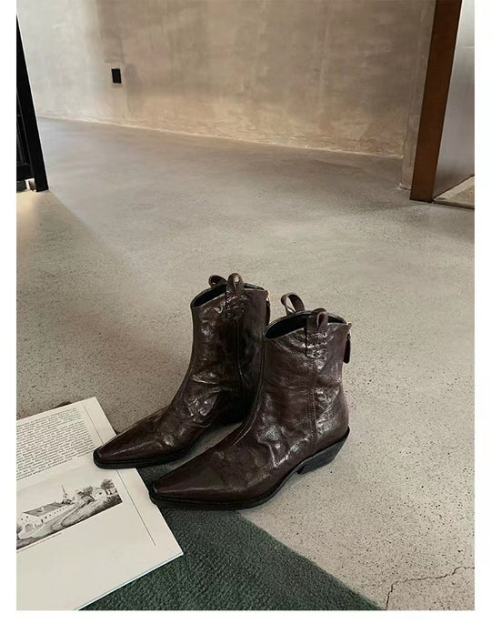 Herren Western-Stiefelette mit spitzer Kappe und Zugschlaufen Shop Nory