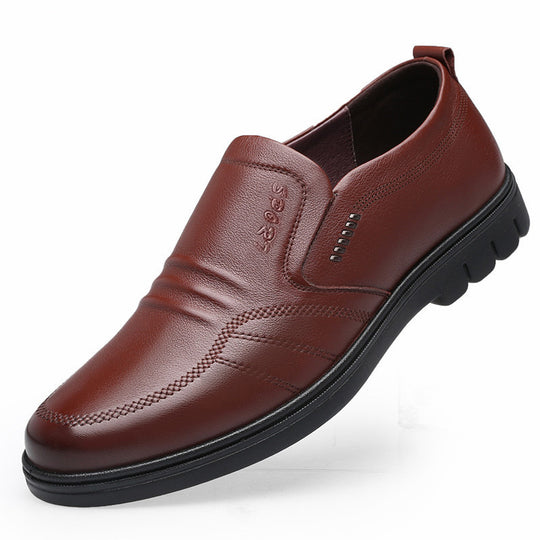 Herren Business-Casual Slipper aus glattem Kunstleder mit stoßdämpfender Gummisohle Shop Nory
