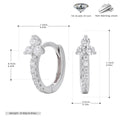 Damen Ohrhänger mit glitzerndem Zirkonmotiv und hochwertigem 925 Sterling Silber Shop Nory