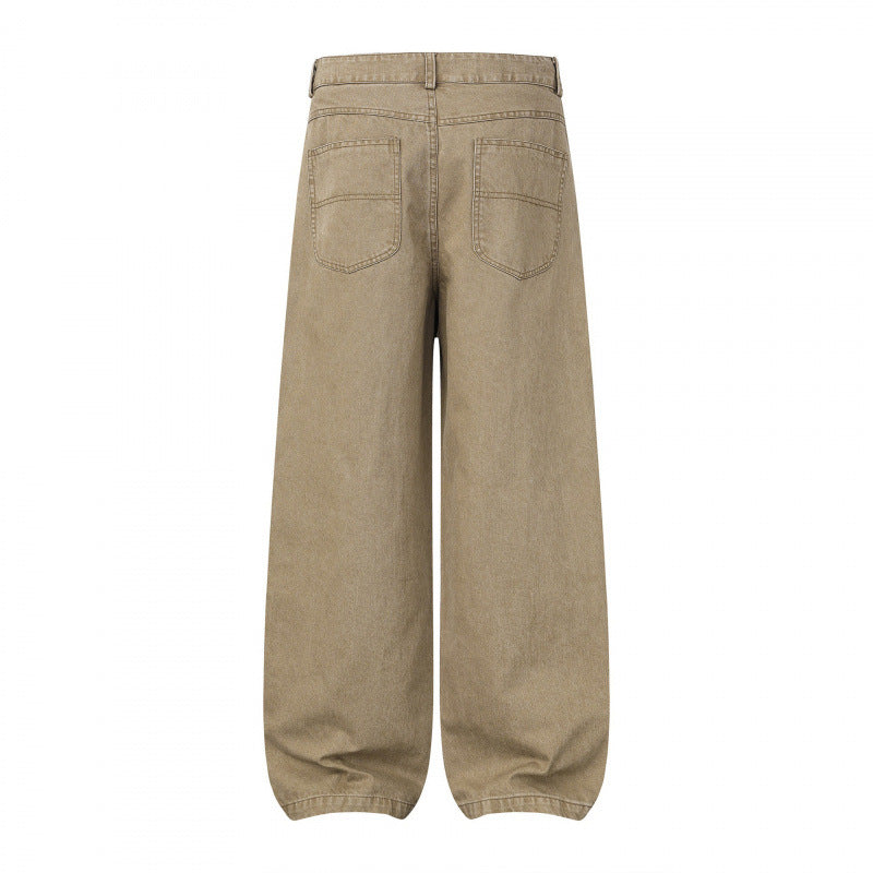 Damen Weite Highwaist Balloon-Jeanshose aus robustem Denim mit elastischem Knöchelsaum Shop Nory