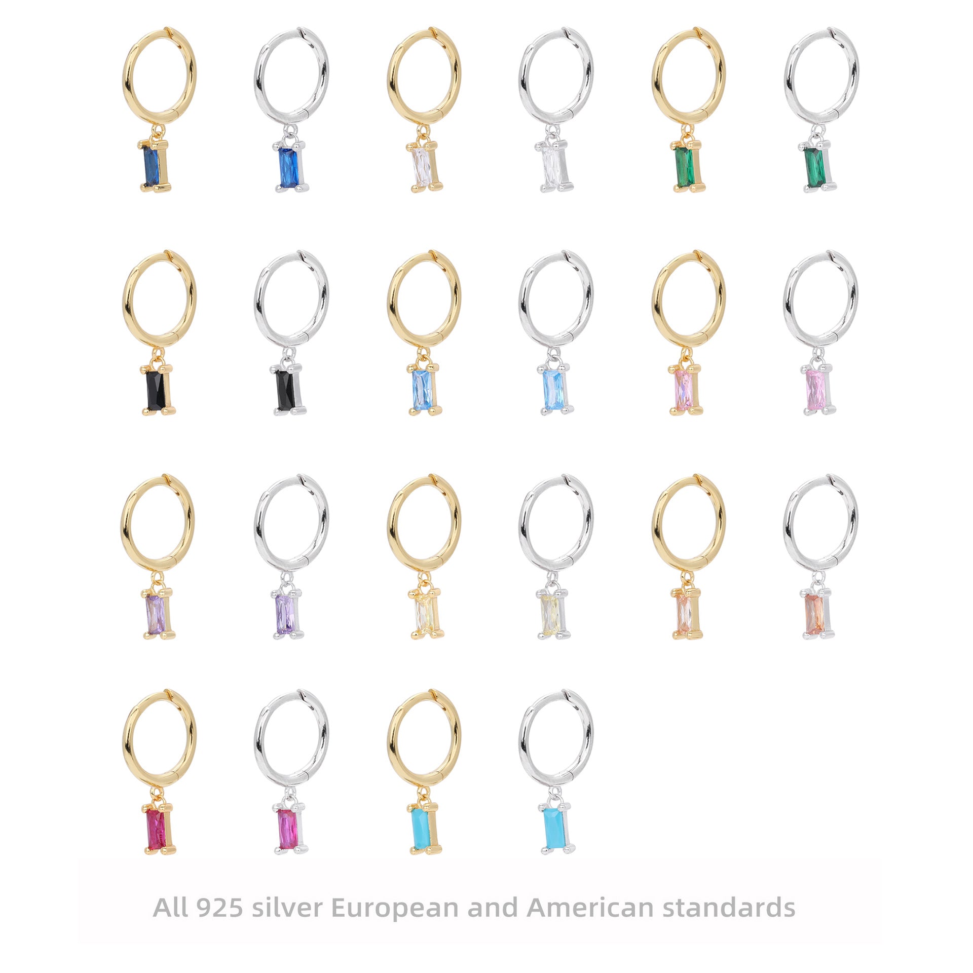 Damen Ohrhänger mit verführerischem Zirkonanhänger aus hochwertigem 925 Sterling Silber Shop Nory