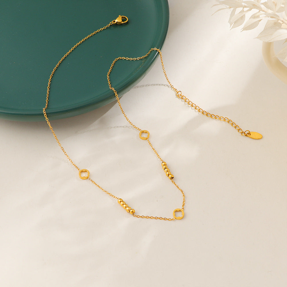 Damen Fußkette mit eleganten geometrischen Elementen Shop Nory