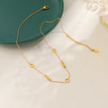 Damen Fußkette mit eleganten geometrischen Elementen Shop Nory