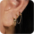 Damen Ohrstecker mit elegantem Kettendesign Shop Nory