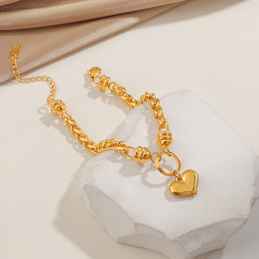 Frauen Romantisches Herz Charm Verstellbares Armband Shop Nory