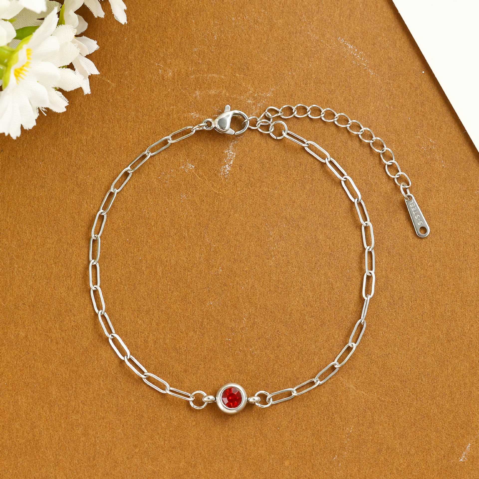 Damen zartes Armband mit funkelndem Kristall Shop Nory