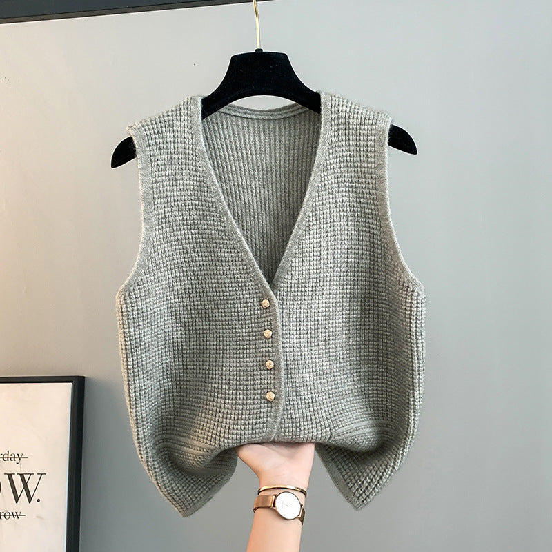 Damen Elegante Wollen Strickweste Shop Nory