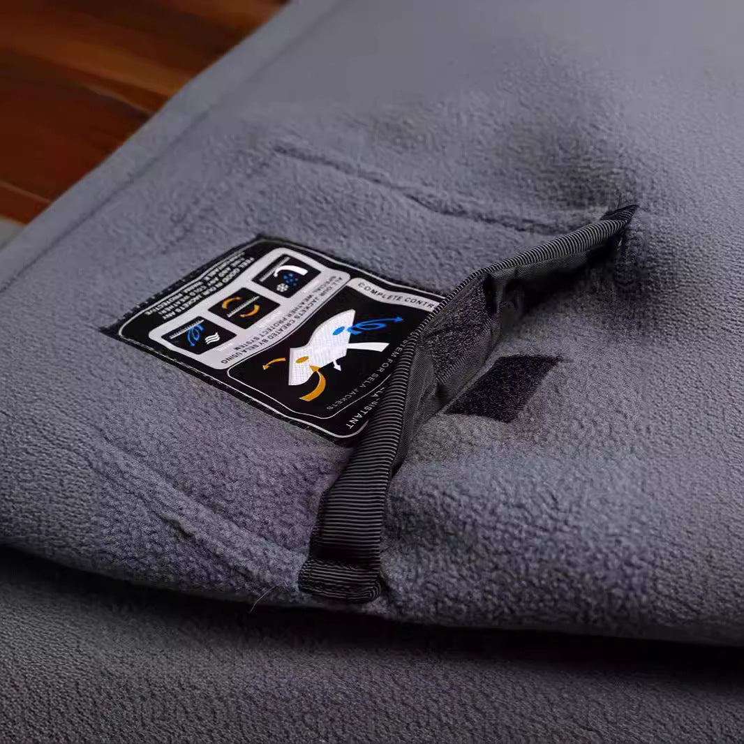 Herren Gefütterte Utility-Weste mit Fleece-Innenlage, Druckknopf‑ und Reißverschluss Shop Nory