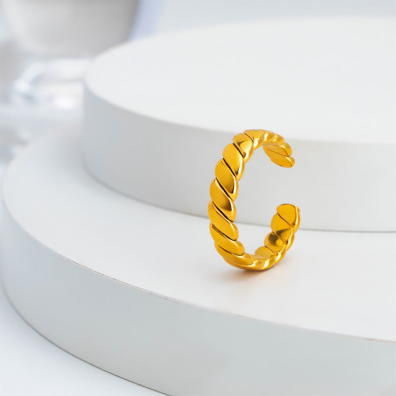 Damen offener geflochtener Ring Shop Nory
