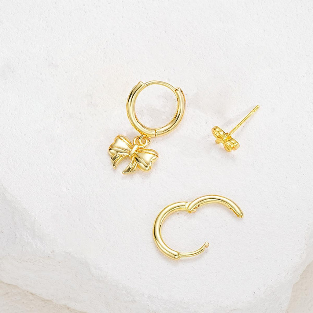 Damen Ohrschmuck Set mit floralem Schleifen- und Schmetterlingsdesign Shop Nory