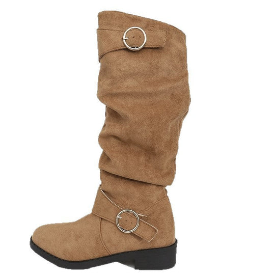 Damen Hohe Stiefel mit modischem Ringdetail und komfortablem Innenfutter