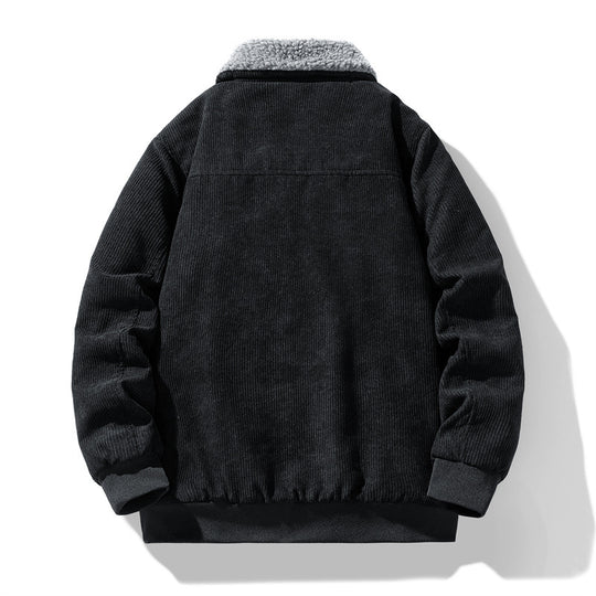 Herren Cord-Fieldjacke mit Teddyfutter, gesteppter Isolierung und Multifachtaschen Shop Nory