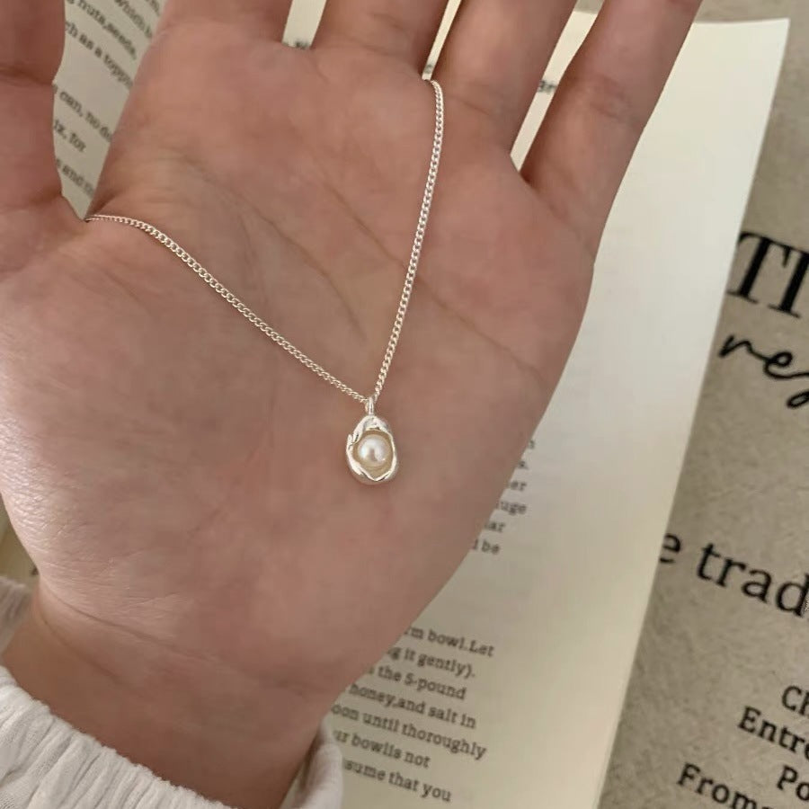 Damen Halskette mit einzigartigem Tropfenanhänger aus hochwertiger Perle Shop Nory