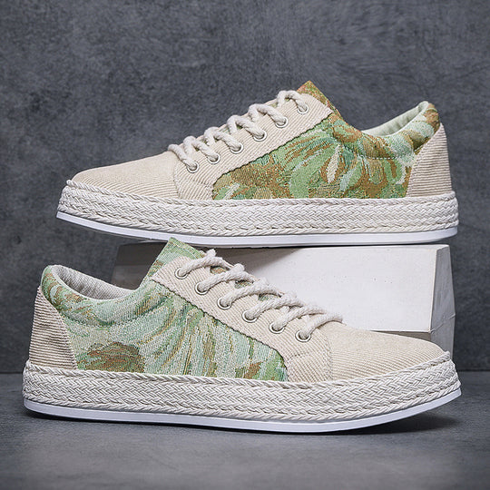 Damen Modische Stoff Sneakers