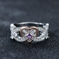 Damen Ring mit herzförmigem Design und funkelnden Zirkonia-Elementen Shop Nory