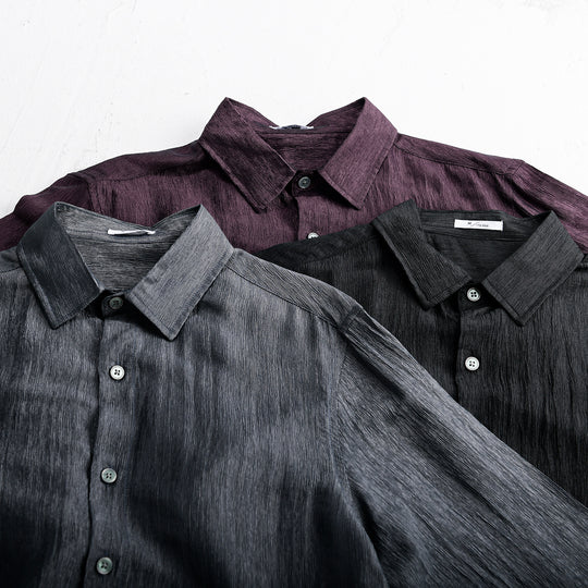 Herren Texturiertes Leinen-Baumwoll-Hemd im Relaxed-Fit Shop Nory