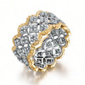 Damen eleganter und funkelnder Ring mit Diamanten Shop Nory
