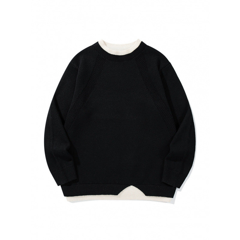 Unisex Feinstrickpullover mit Raglannaht und dreieckigem Saumbesatz Shop Nory