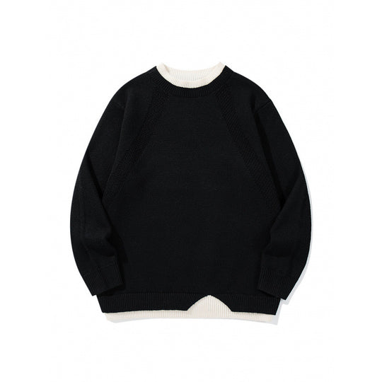 Unisex Feinstrickpullover mit Raglannaht und dreieckigem Saumbesatz Shop Nory