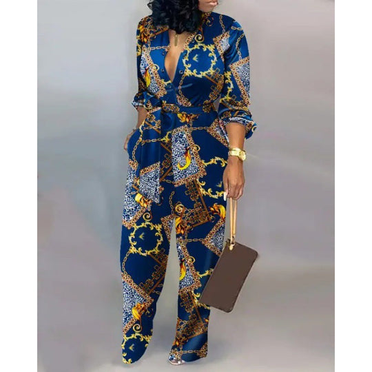 Damen Denim Jumpsuit mit modischem Patchwork-Design und praktischen Taschen