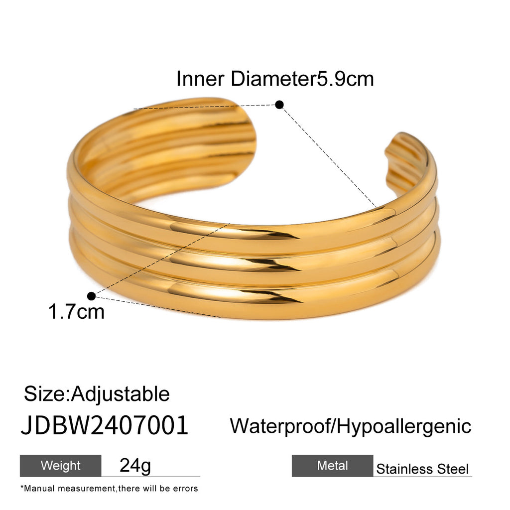 Damen Hypoallergener und wasserdichter Ring aus Edelstahl Shop Nory