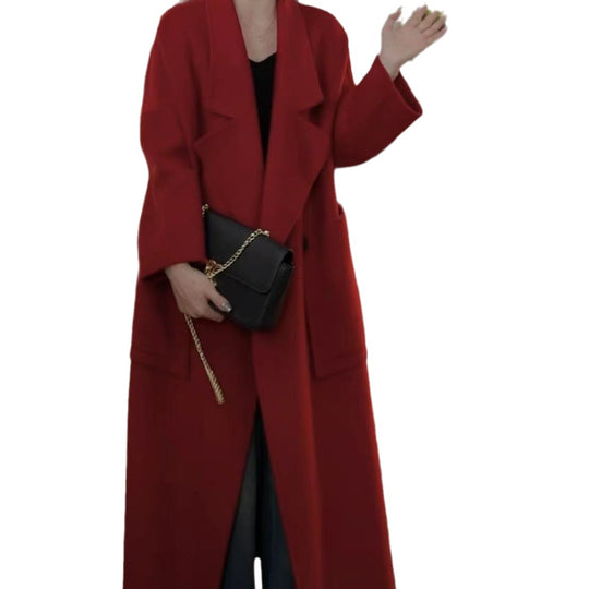 Damen Oversized Wollmix Maximalistischer Mantel mit weitem Revers Shop Nory