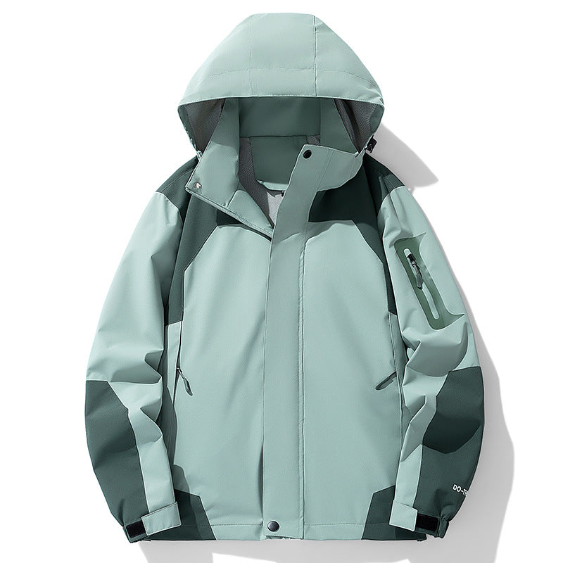 Herren Technische Outdoorjacke mit verstellbarem Kapuzenkragen Shop Nory