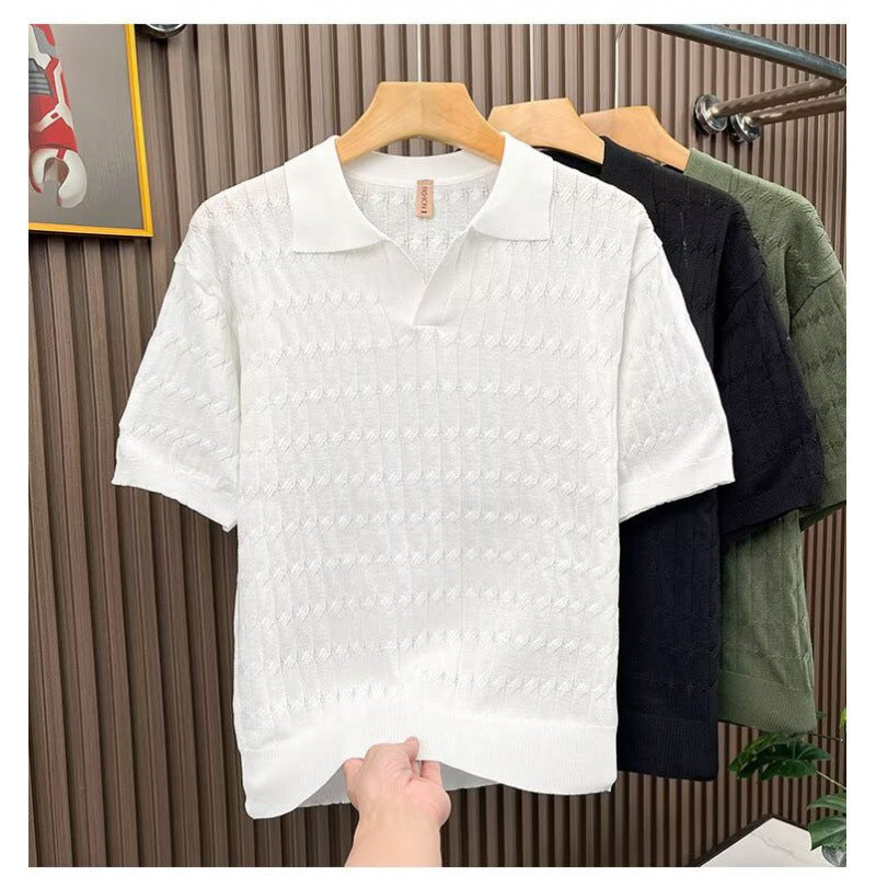 Herren Polohemd mit strukturiertem Muster Shop Nory