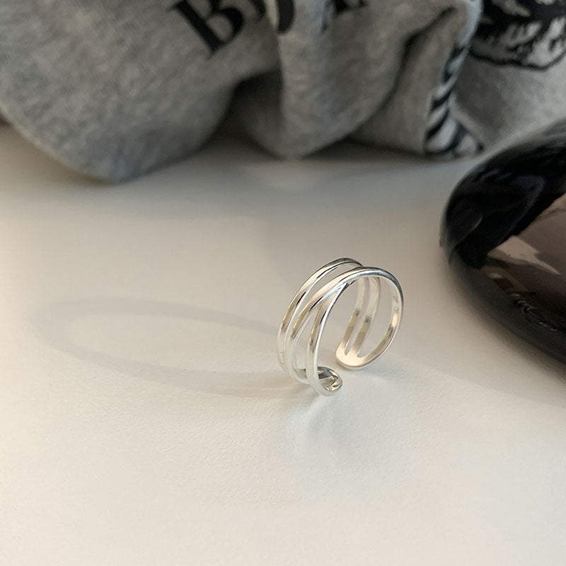 Damen Offener Ring mit elegantem geschwungenem Design Shop Nory