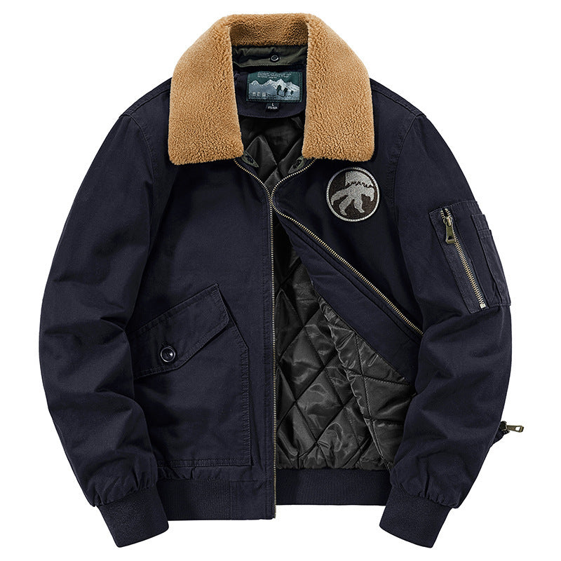 Herren Pilotenblouson mit gesteppter Thermo-Innenfüllung und Sherpa-Kragen Shop Nory