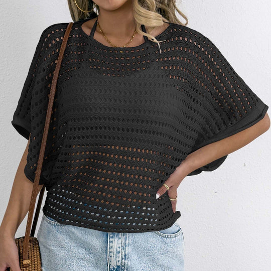 Damen luftiges Netz-T-Shirt