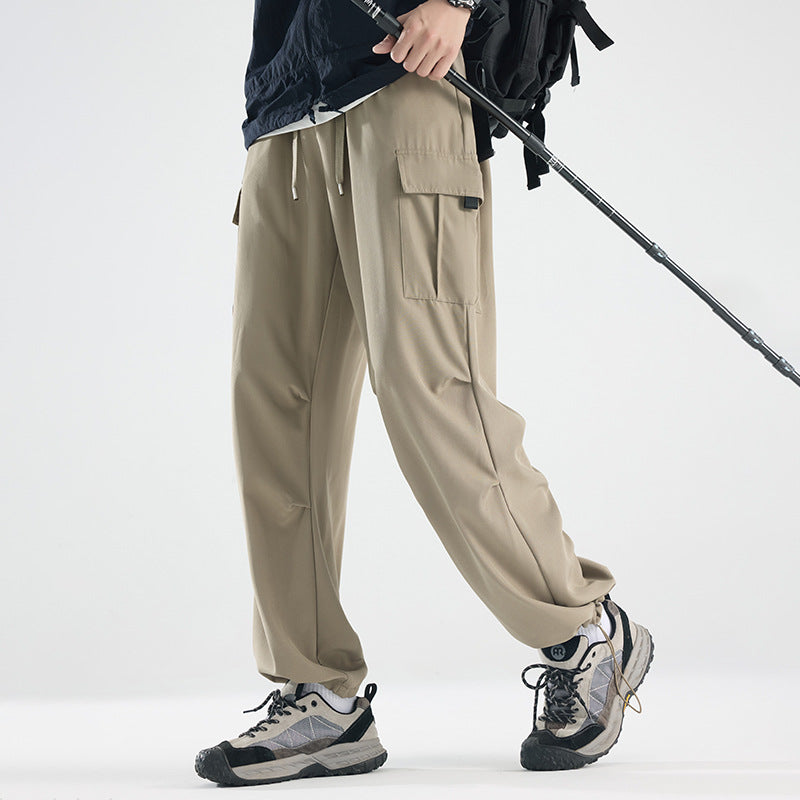 Herren Breite Tech‑Cargo‑Hose mit Utility‑Taschen und verstellbarem Bund Shop Nory