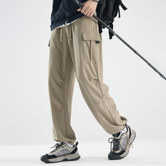 Herren Breite Tech‑Cargo‑Hose mit Utility‑Taschen und verstellbarem Bund Shop Nory