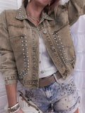 Modische Jacke mit Nieten