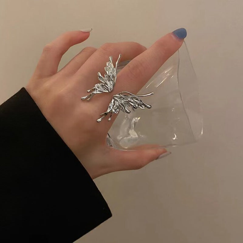 Damen Ring mit kunstvollem Flügeldesign Shop Nory