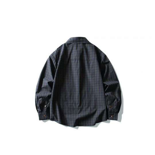Herren Overshirt im Karomuster mit Fronttaschen und Druckknopfleiste Shop Nory