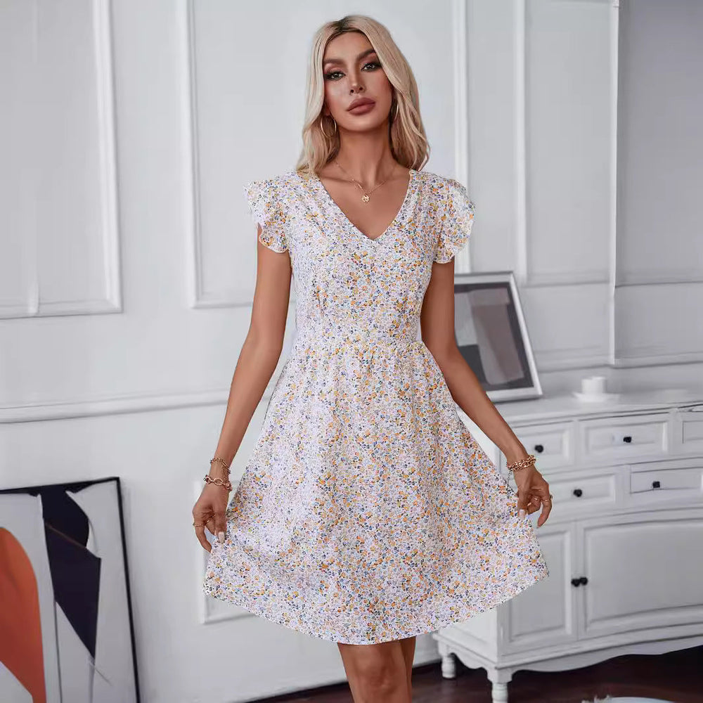 Damen verspielt fließendes Sommerkleid