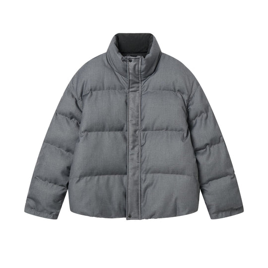 Unisex Wende-Pufferjacke kurz mit hohem Stehkragen und verdecktem Verschluss Shop Nory