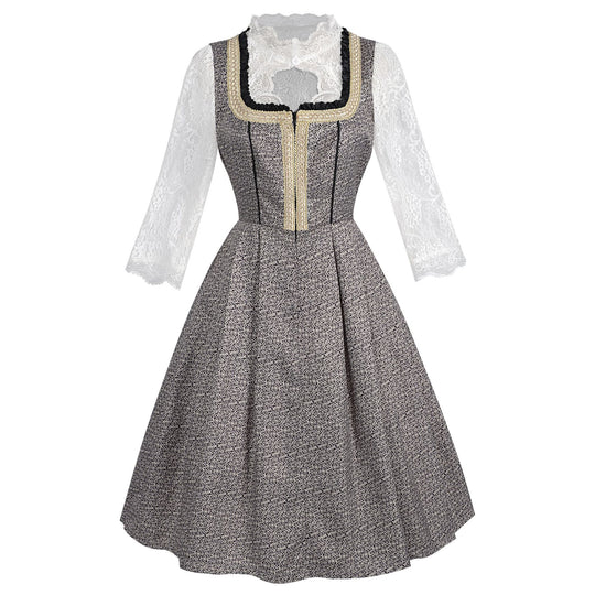 Damen nan Bouclé Top mit quadratischem Ausschnitt Goldborte und Rüschenkante Shop Nory