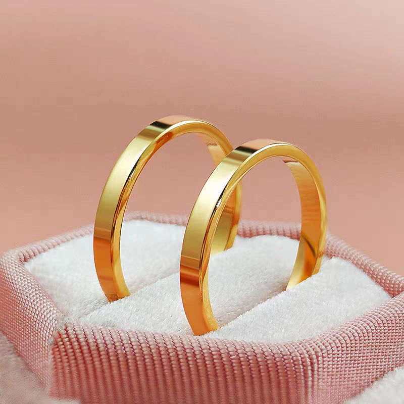 Frauen Klassische Gold Hochzeitsband Ring Shop Nory