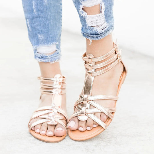 Damen Urbanen Geflochtenen Sandalen Shopnory