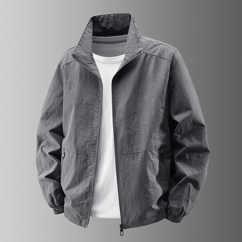 Herren Ultralight Technical Blousonjacke mit elastischen Bündchen, verdeckten Reißverschlusstaschen & atmungsaktivem Nylonmix Shop Nory