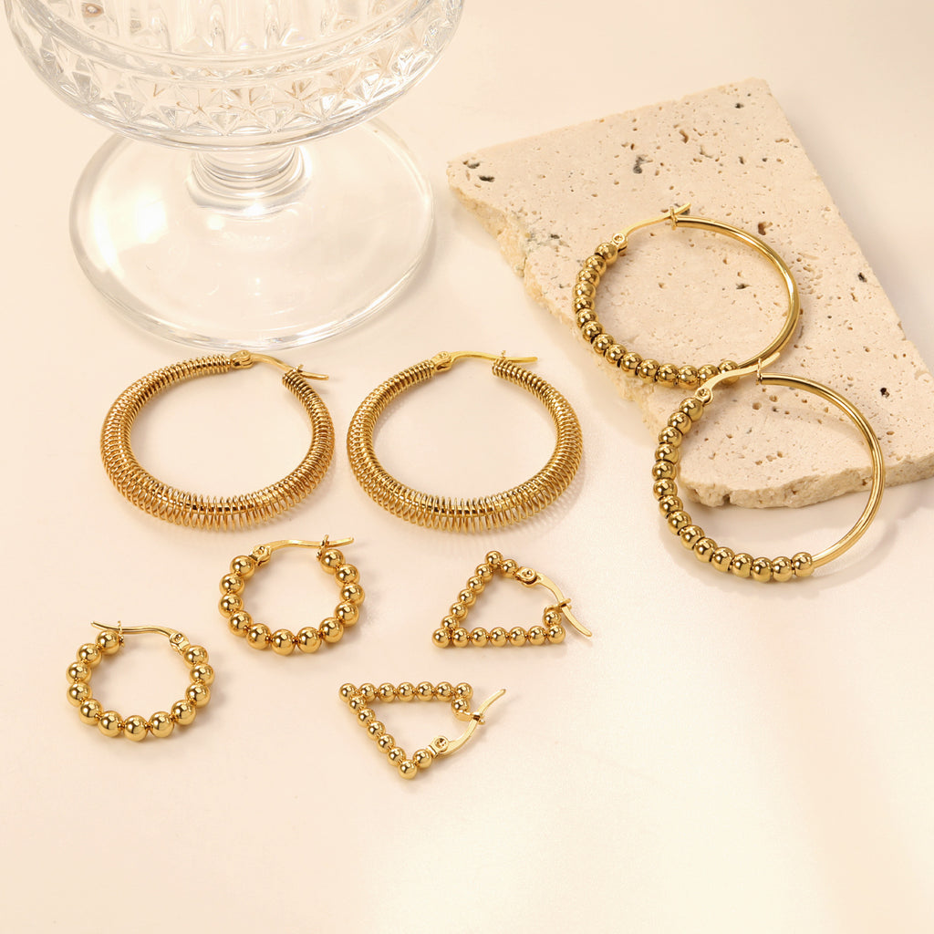 Damen Ohrstecker mit elegantem, kugelförmigem Design aus hochwertigem Edelstahl Shop Nory