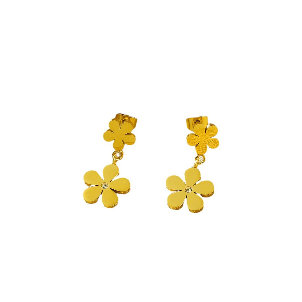 Damen Blumen Anhänger Ohrringe Shop Nory