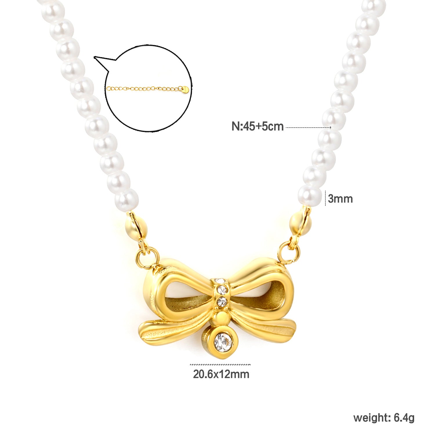 Damen elegante Halskette mit einzigartigem Perlenanhänger und gedrehtem Kettendesign Shop Nory