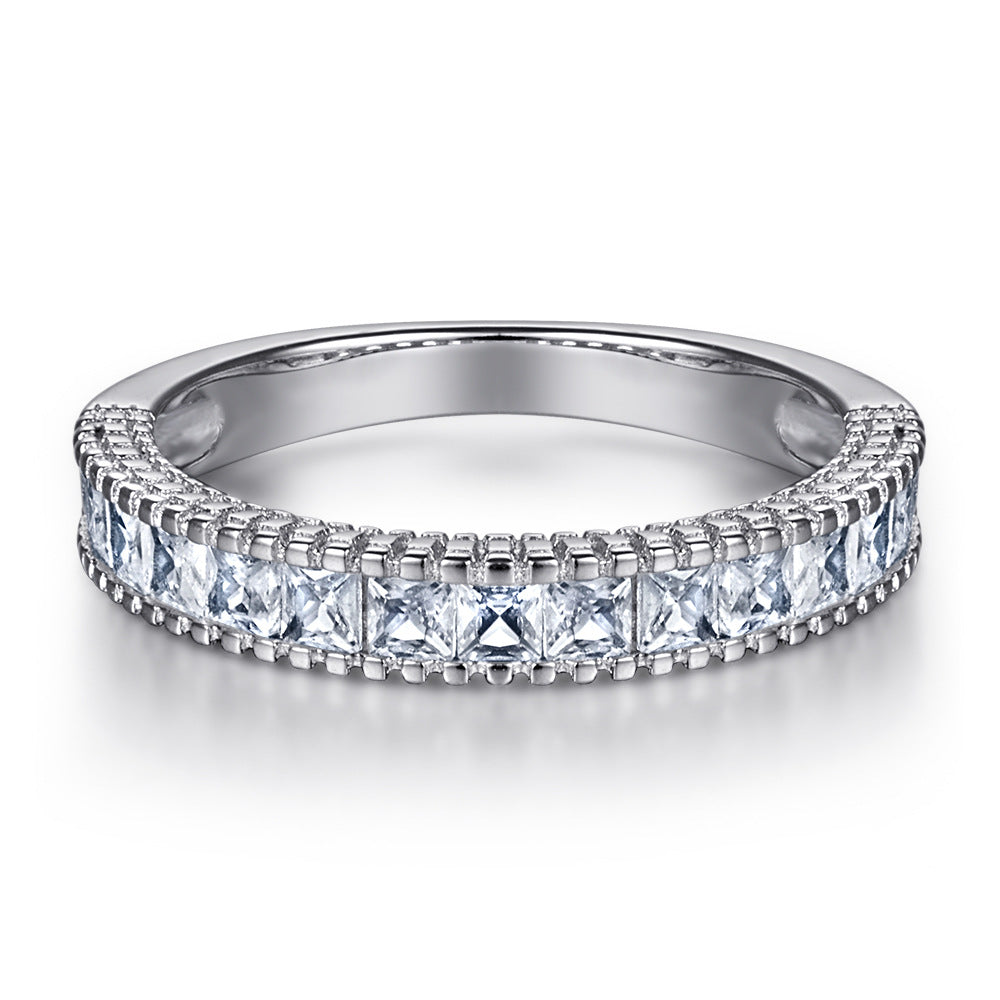 Damen Eternity Ring mit funkelndem Zirkonbesatz Shop Nory