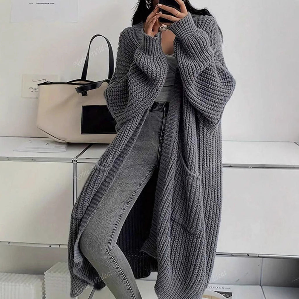 Damen Strickmantel im Oversized-Stil