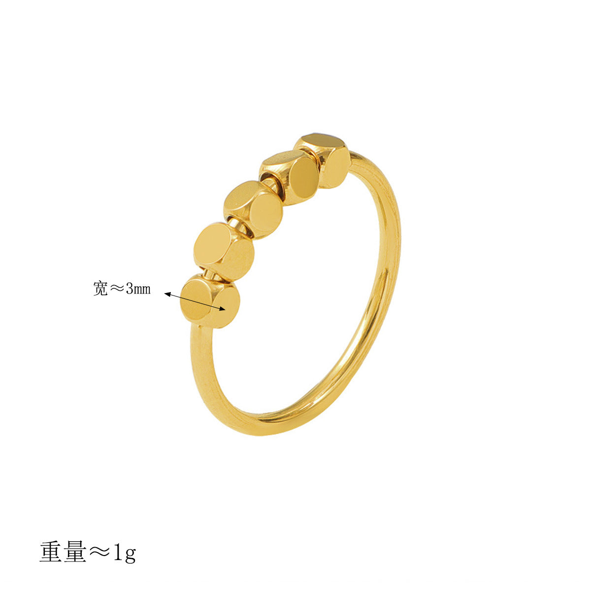Damen modischer Ring mit strukturiertem Design Shop Nory