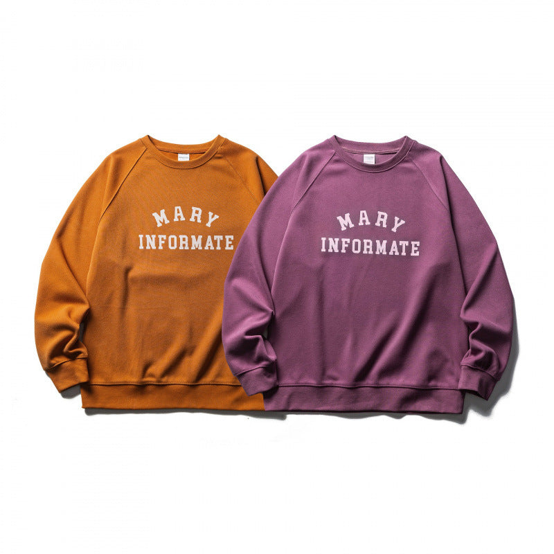 Unisex Oversize-Sweatshirt im Collegiate-Look mit Rundhals und Raglanärmeln Shop Nory