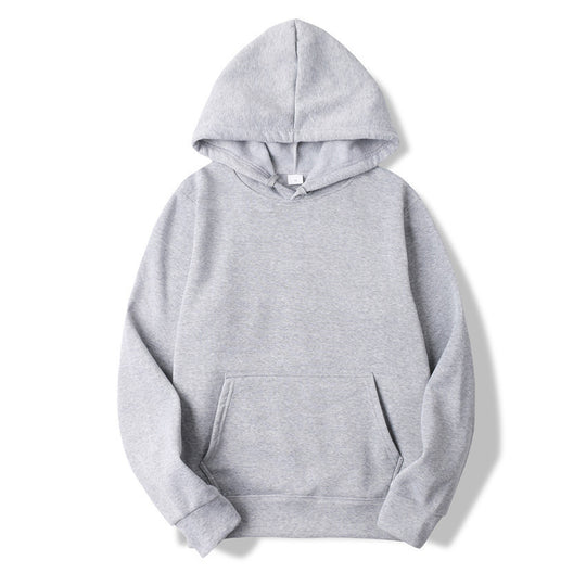 Unisex schlichter Kapuzenpullover mit Kängurutasche, gerippten Bündchen und relaxed Fit Shop Nory